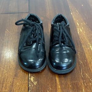 Classic Black Baby Dress Shoes